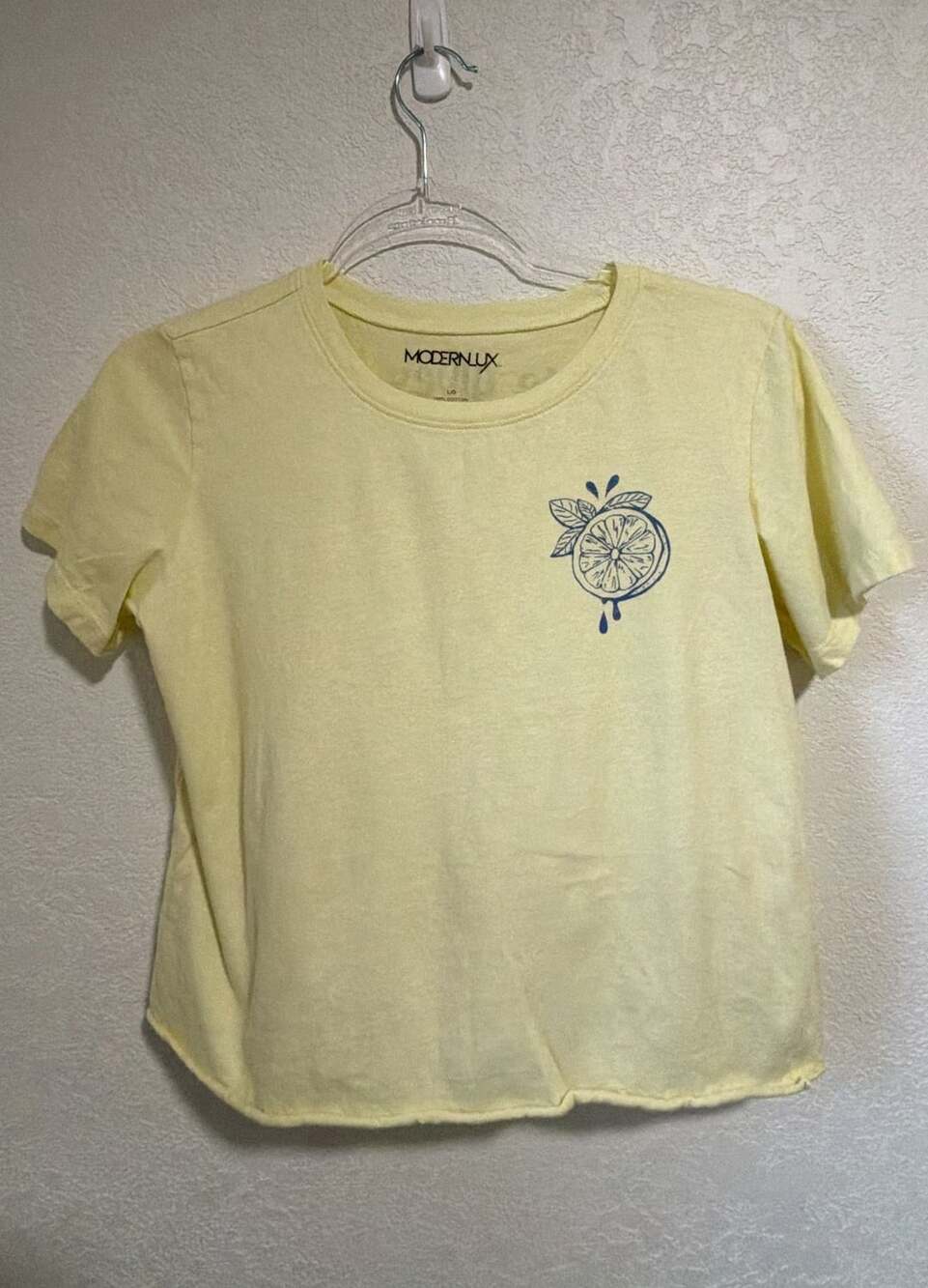 Modern Lux Graphic T-Shirt Size L When Life Gives You Lemons Yellow
